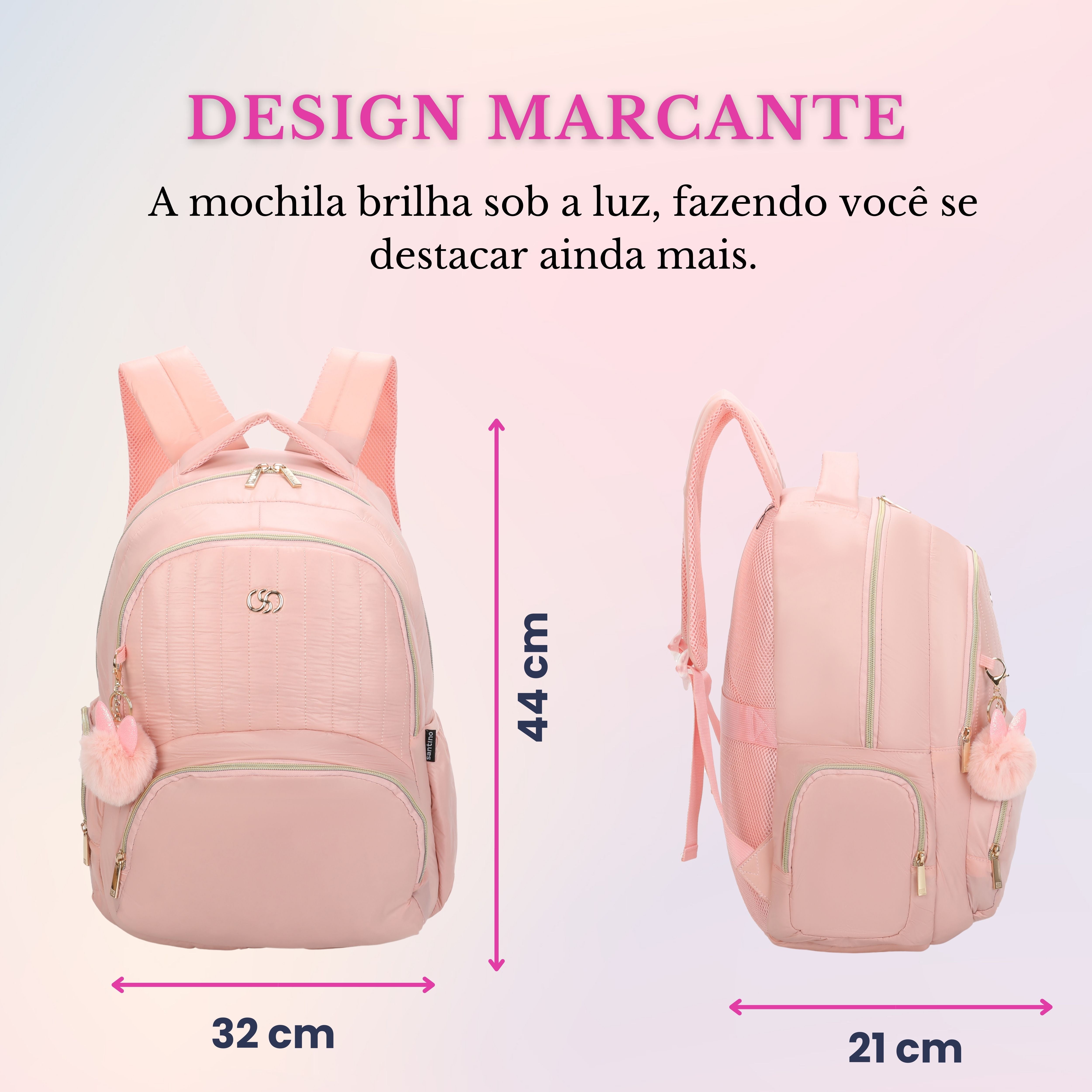 Grace Santino Backpack Bag - SAB414U62 - Light Pink