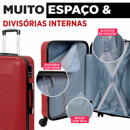 Santino 3-Piece Pisa Rigid 360° Luggage Set - MZV183J