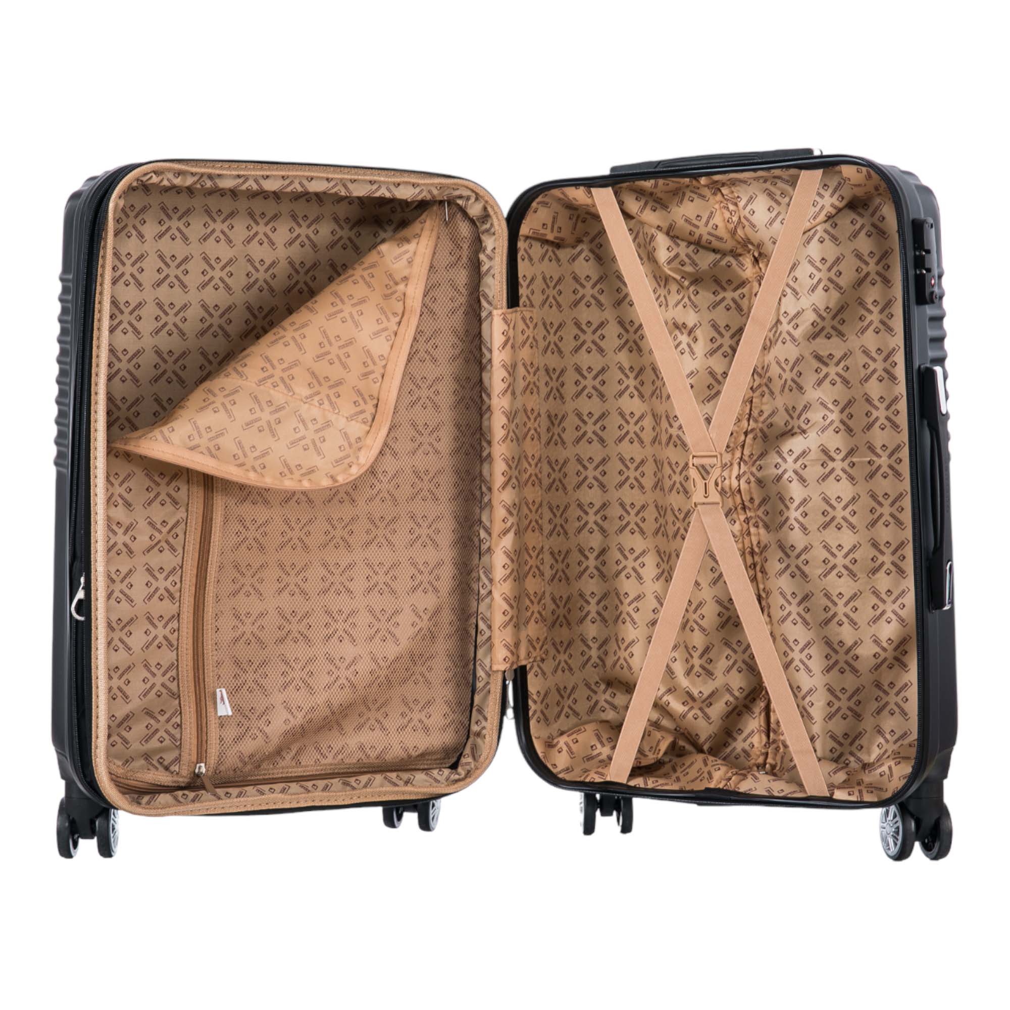 Santino Geometric Rigid 360° Travel Suitcase - ASAV7003G
