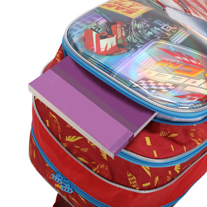 Speed ​​Car Tunning Race by Santino Polyester Children's Backpack - SCM11U - Red