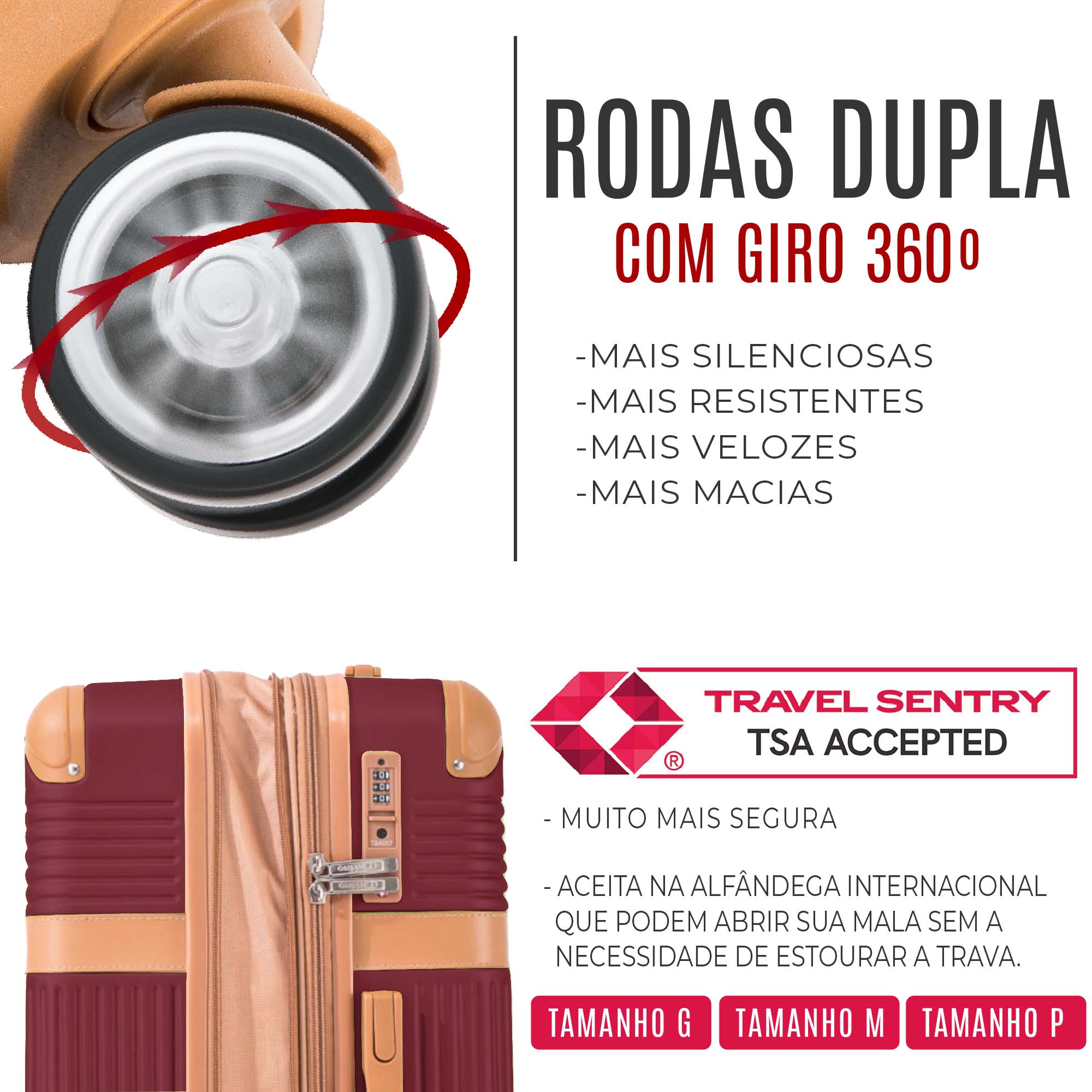Kabri Rigid 360° Santino G Travel Suitcase - ABEV408G