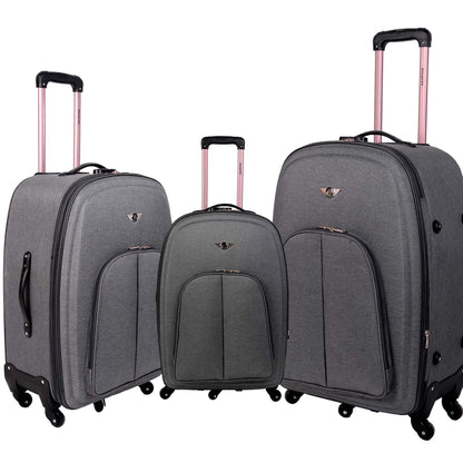 Wenzhou 3 Piece Luggage Set with 360º Wheels Santino - MZV12003J