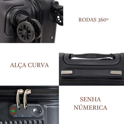 Santino P 4-Wheel 360º Rigid Carry-On Suitcase - AMZV183P