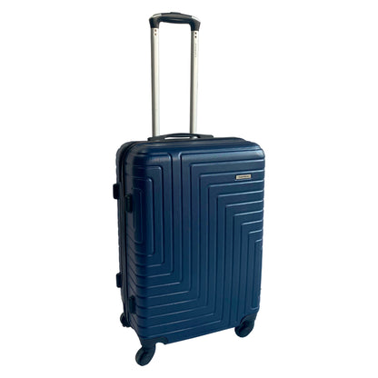 Bolivia Rigid 360° Santino Carry-On Suitcase Black P - AJYV223P Color: Navy Blue
