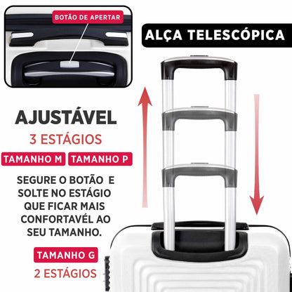 Santino 3-Piece Pisa Rigid 360° Luggage Set - MZV183J