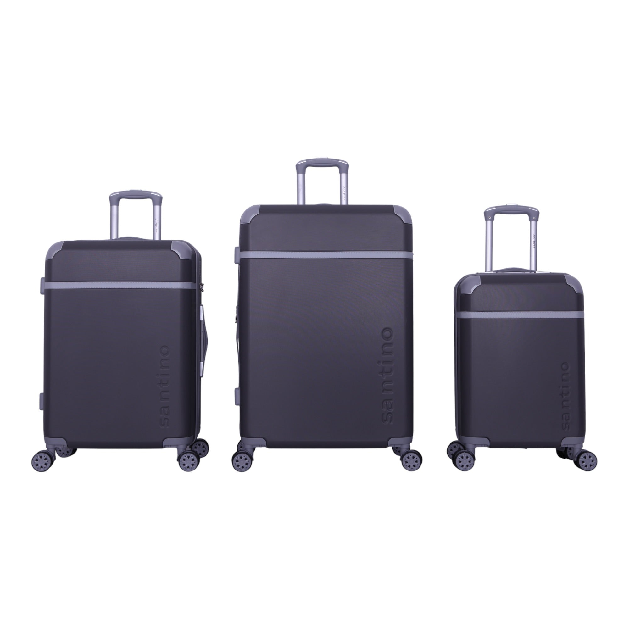 Santino SDV601J 3-Piece Long Beach Hardside Suitcase Set