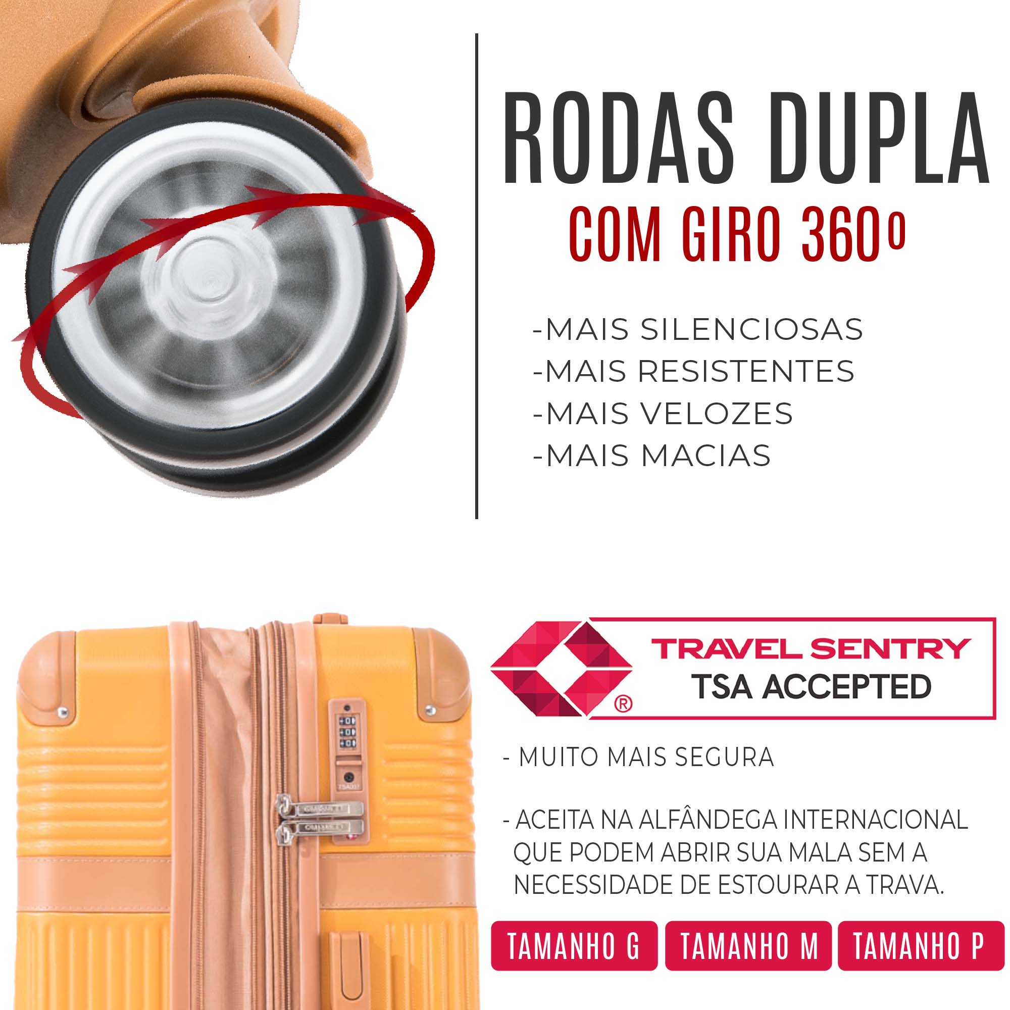 Kabri Rigid 360° Santino G Travel Suitcase - ABEV408G