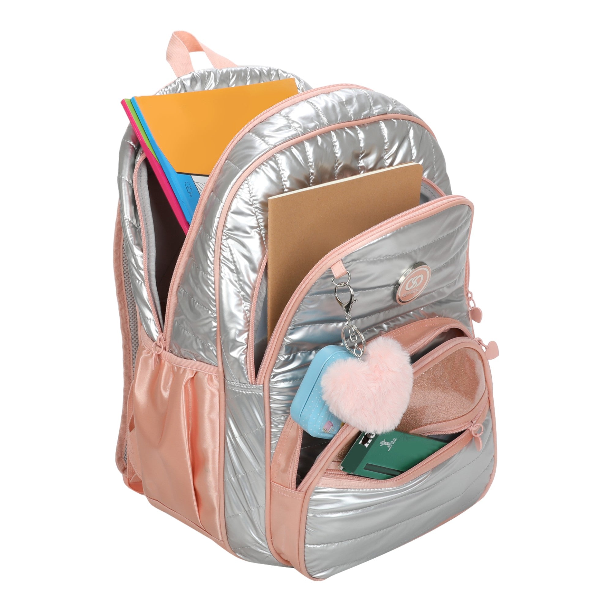 Sweet Girl Silver Wish Backpack by Santino Polyester SAM233U Light Pink