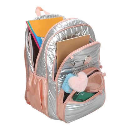 Sweet Girl Silver Wish Backpack by Santino Polyester SAM233U Light Pink