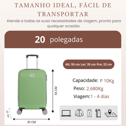 Santino P 4-Wheel 360º Rigid Carry-On Suitcase - AMZV183P