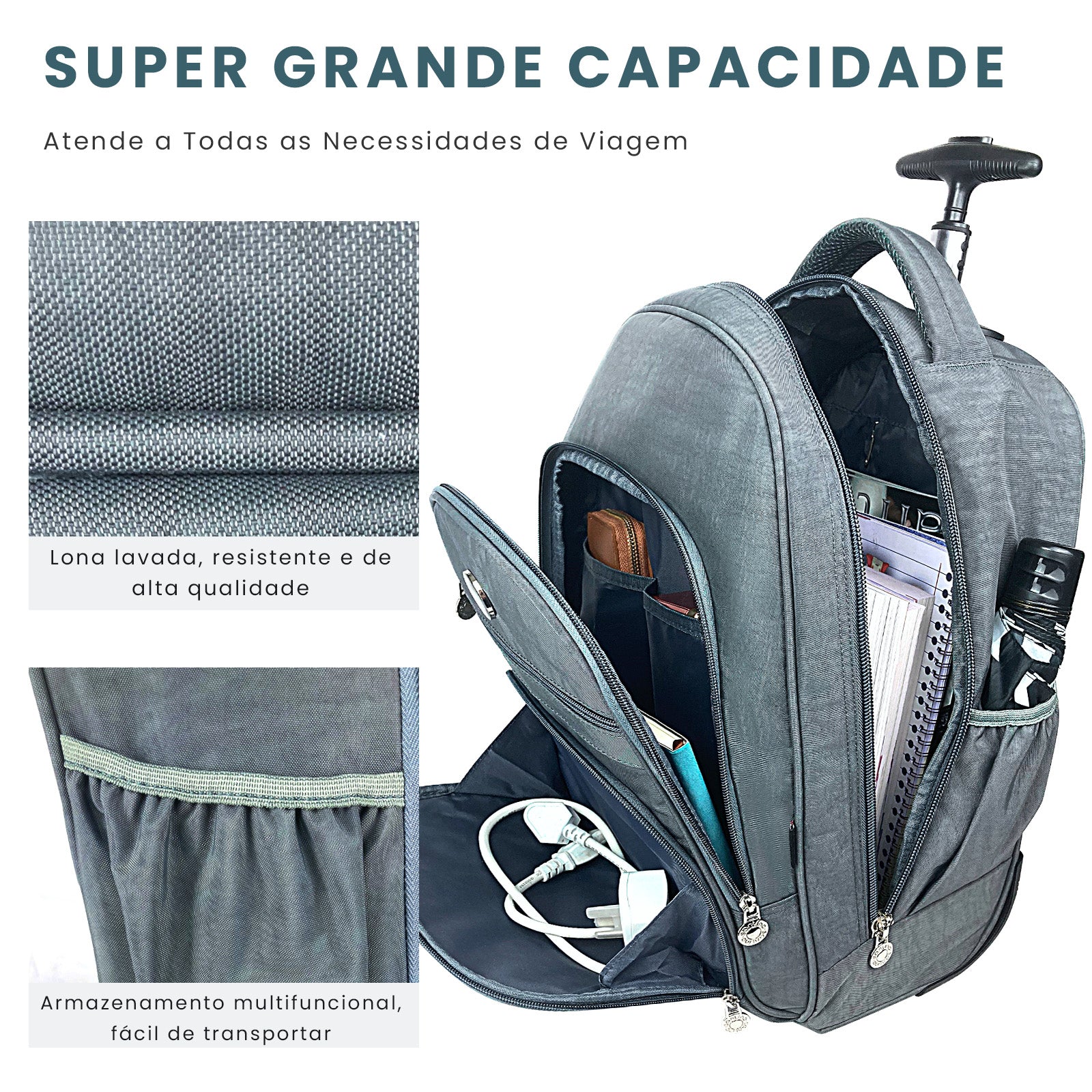 Corcovado Laptop Backpack with Wheels Santino SAC193U