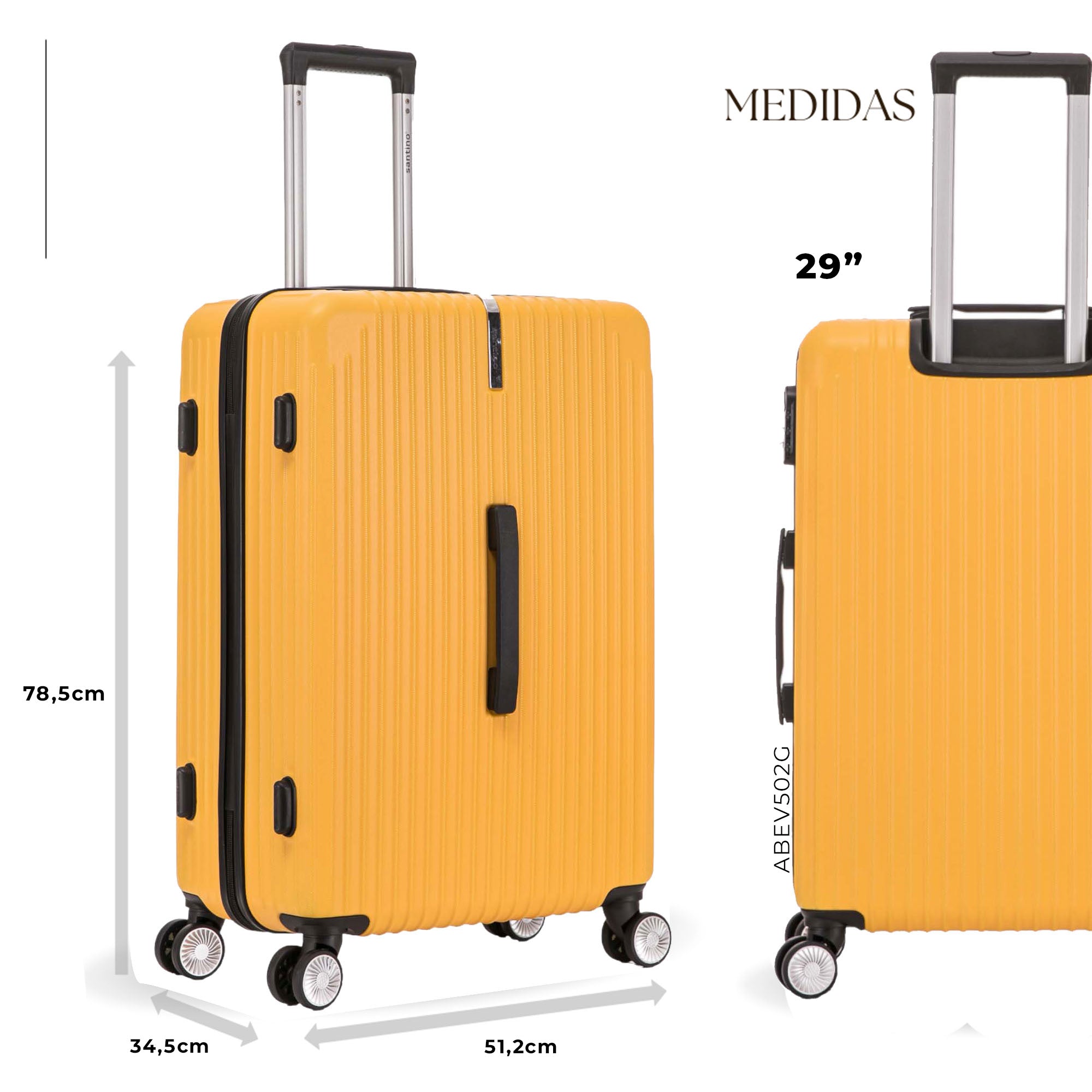 Copenhagen Hardside Suitcase 360° Santino G - ABEV502G