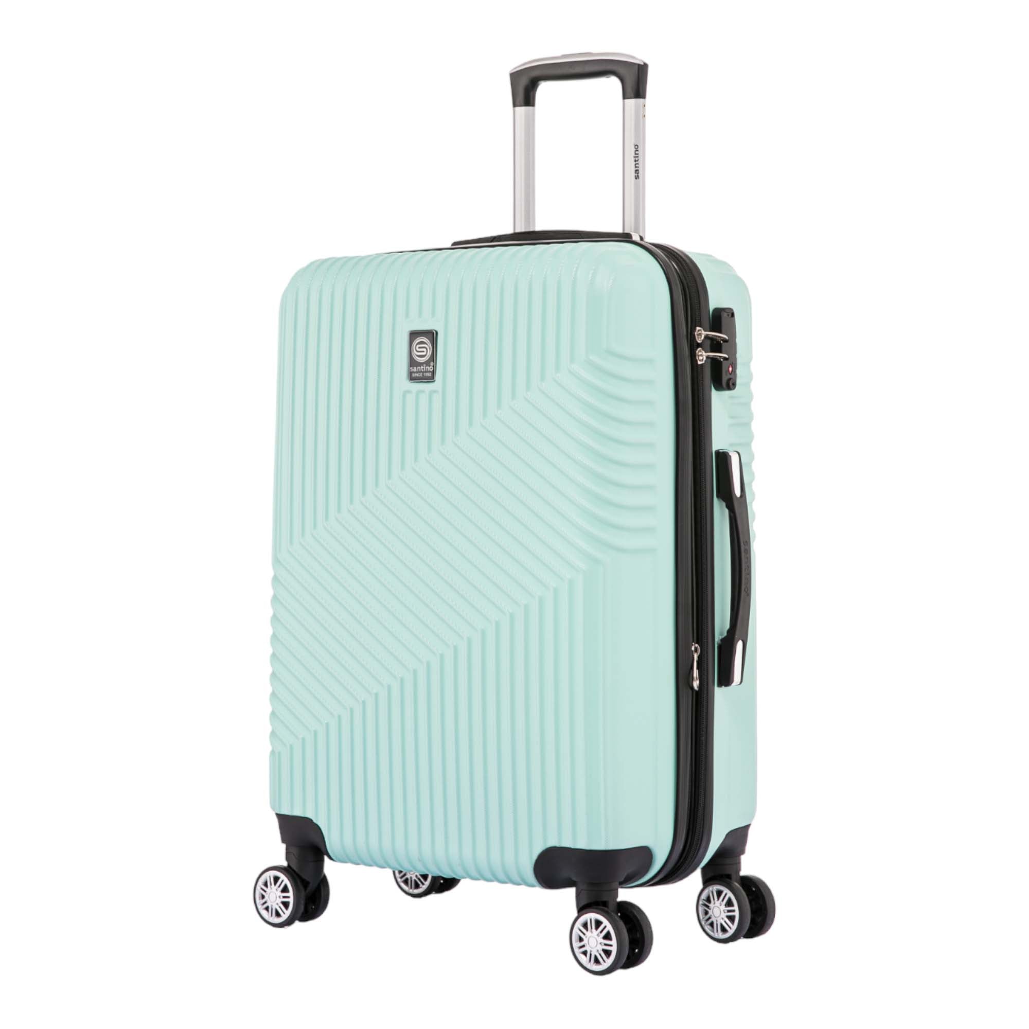 Santino Geometric 3-Piece Rigid 360° Luggage Set - SAV7003J