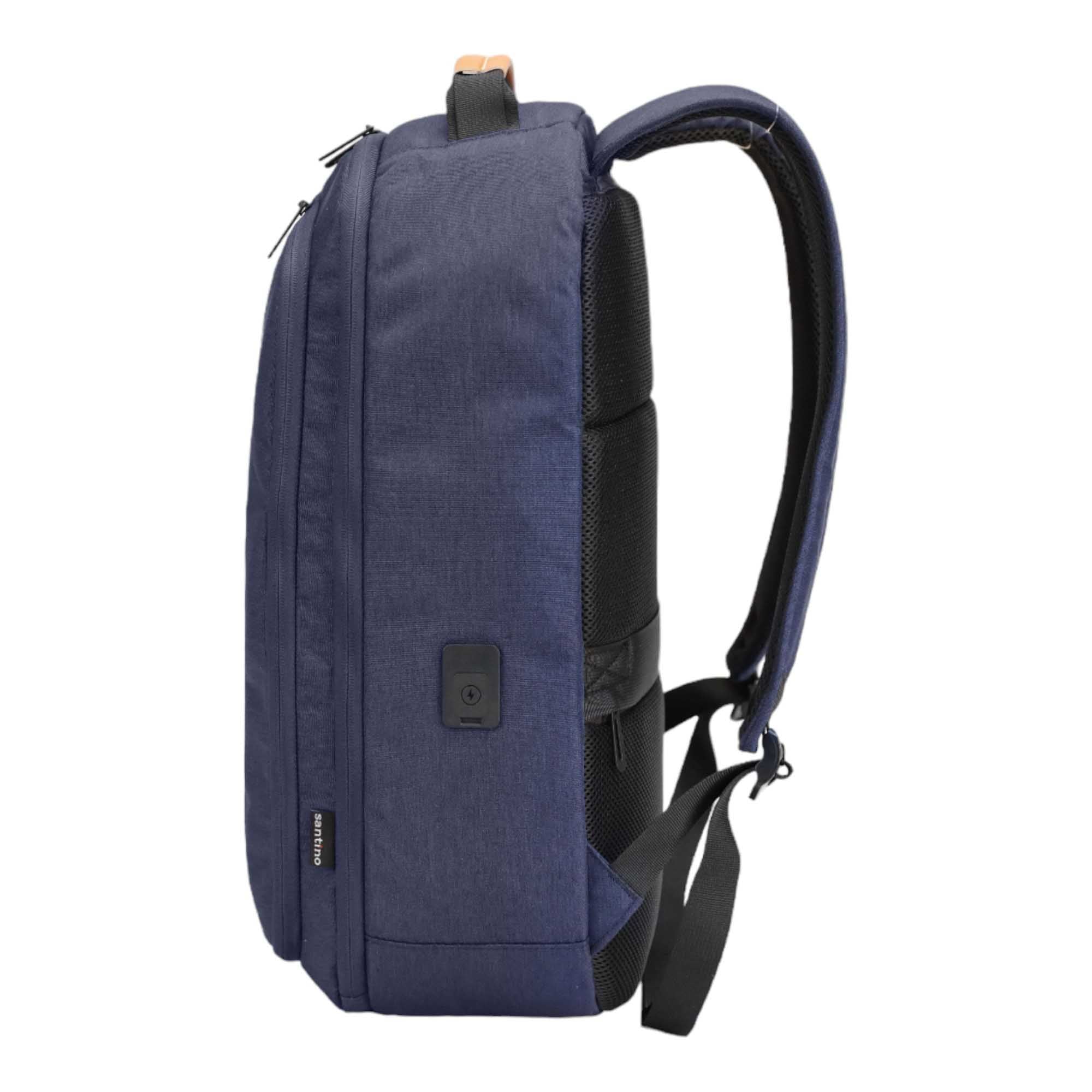 Trend by Santino Navy Blue Polyester Laptop Backpack