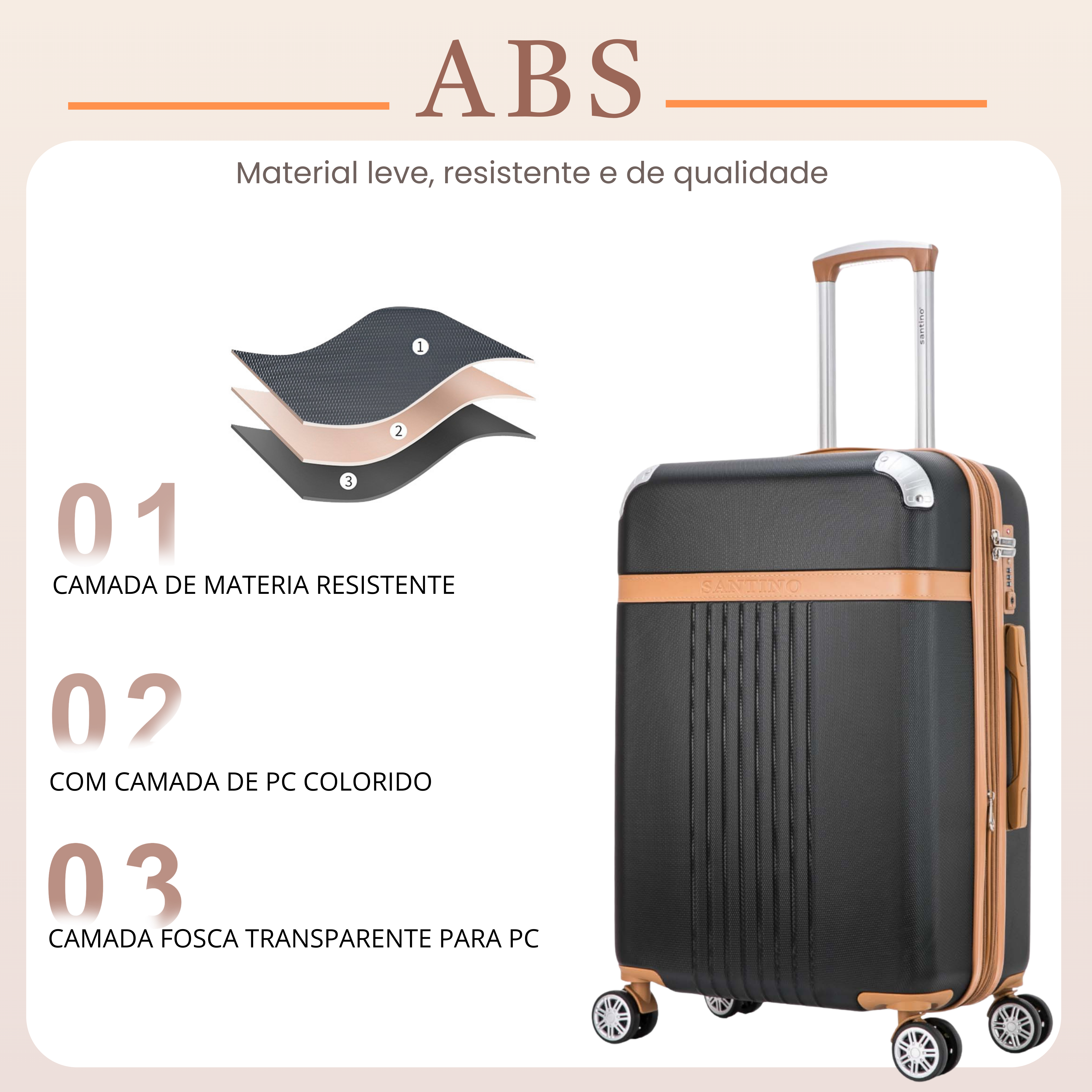 Athena 360° Santino M Rigid Suitcase - ABGV182M