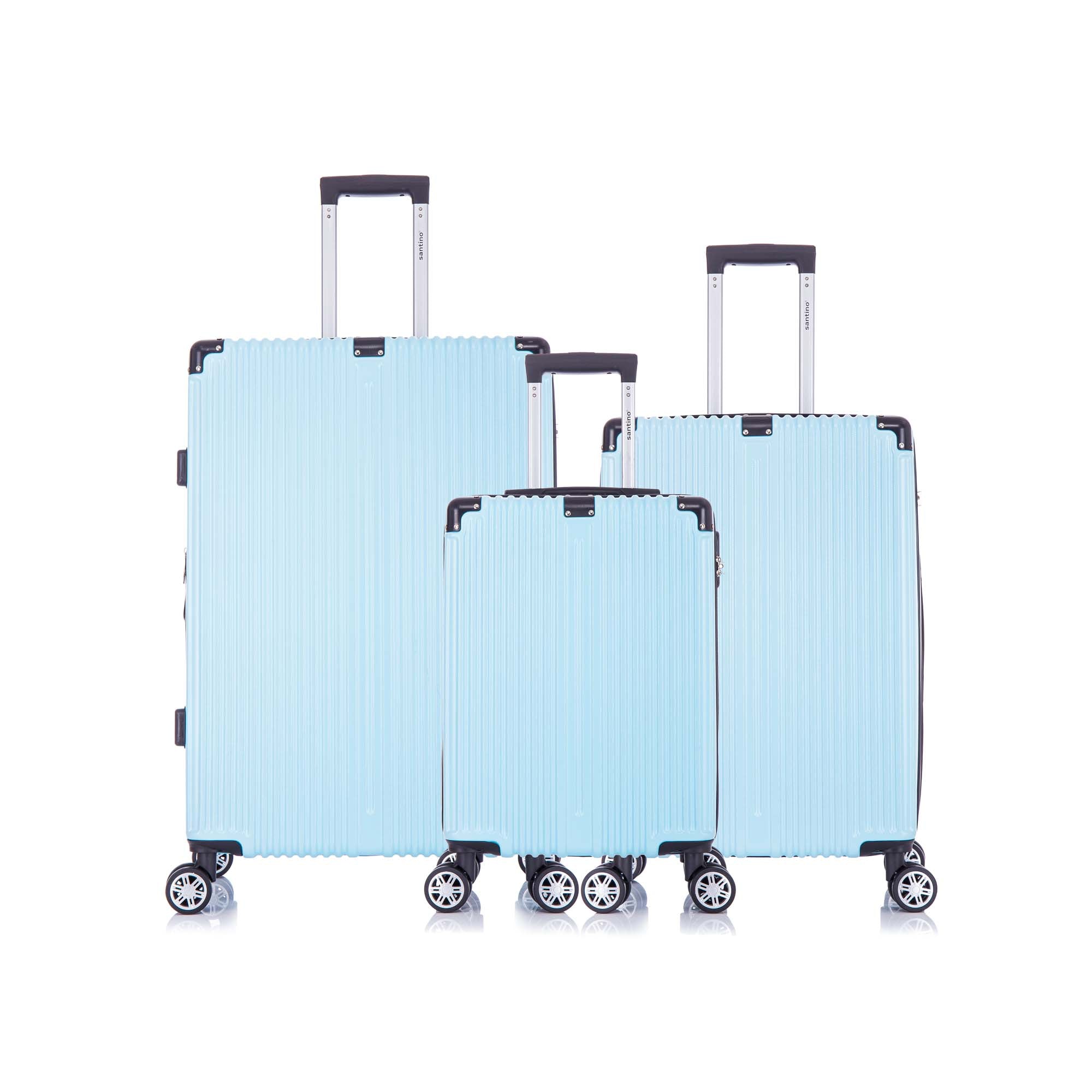 Santino MZV204J 3-Piece Dublin Rigid Luggage Set 360°