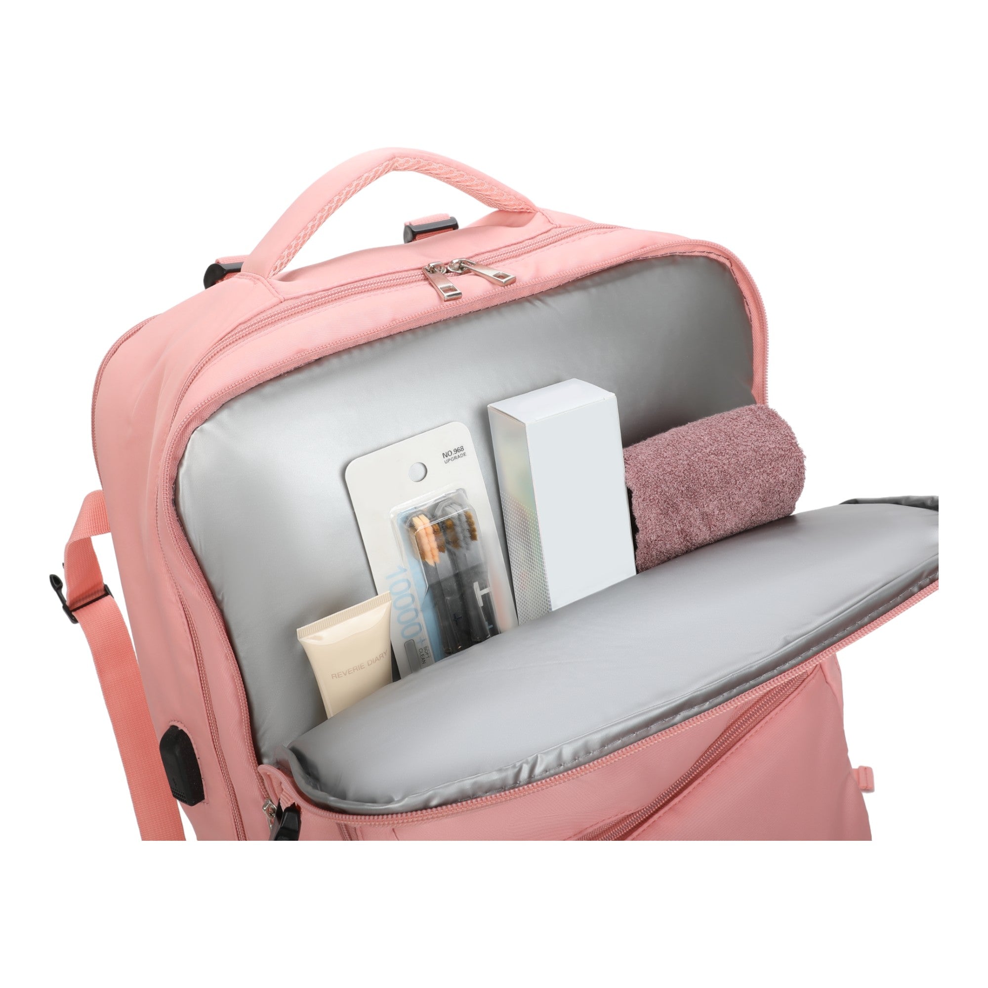 Oslo Pol Santino Laptop Backpack - SAN405U Light Pink