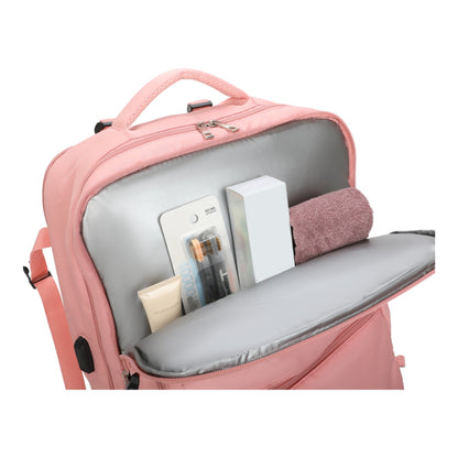 Oslo Pol Santino Laptop Backpack - SAN405U Light Pink