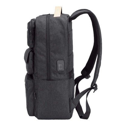 Pop Organizer by Santino Black Polyester Notebook Backpack