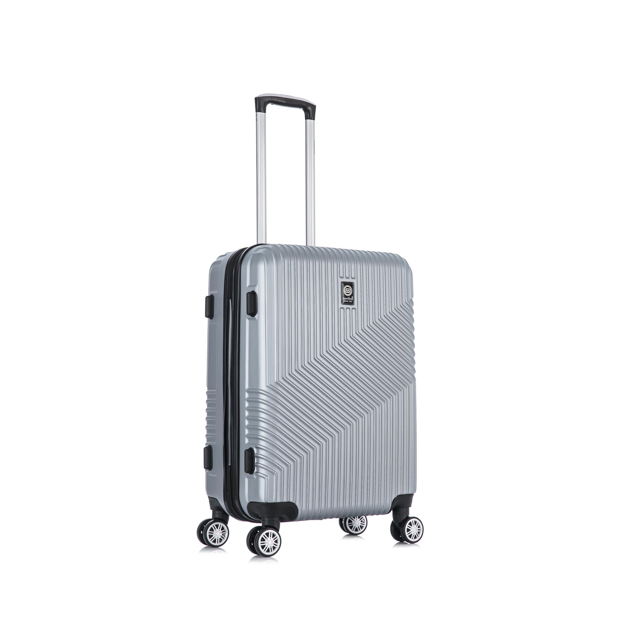 Santino Geometric 3-Piece Rigid 360° Luggage Set - SAV7003J