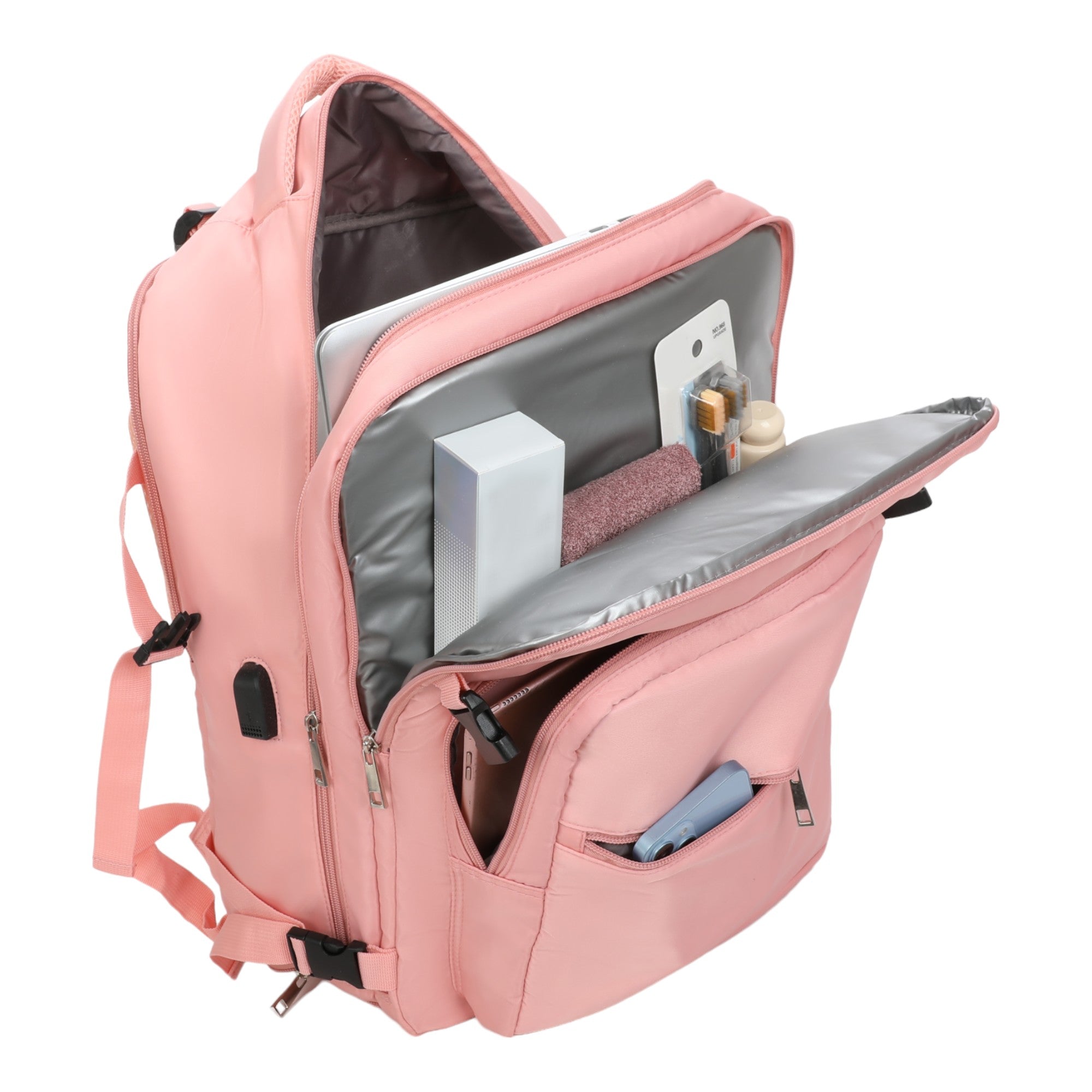 Oslo Pol Santino Laptop Backpack - SAN405U Light Pink