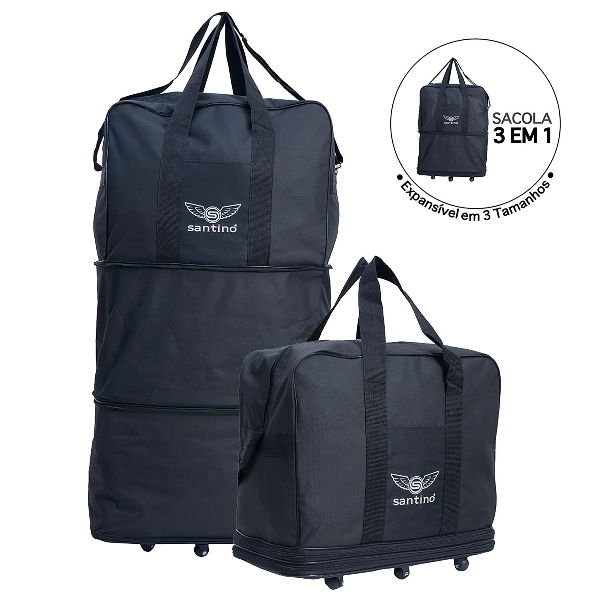Olinda Polyester Travel Bag 6 Wheels Santino G ORS191U