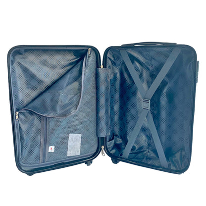 Bolivia Rigid 360° Santino Carry-On Suitcase Black P - AJYV223P Color: Navy Blue
