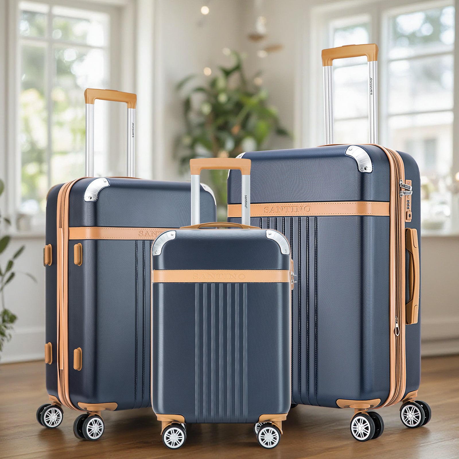 Santino Athena 3-Piece Rigid 360º Luggage Set - BGV182J