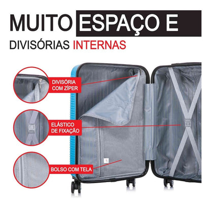 Santino 3-Piece Pisa Rigid 360° Luggage Set - MZV183J