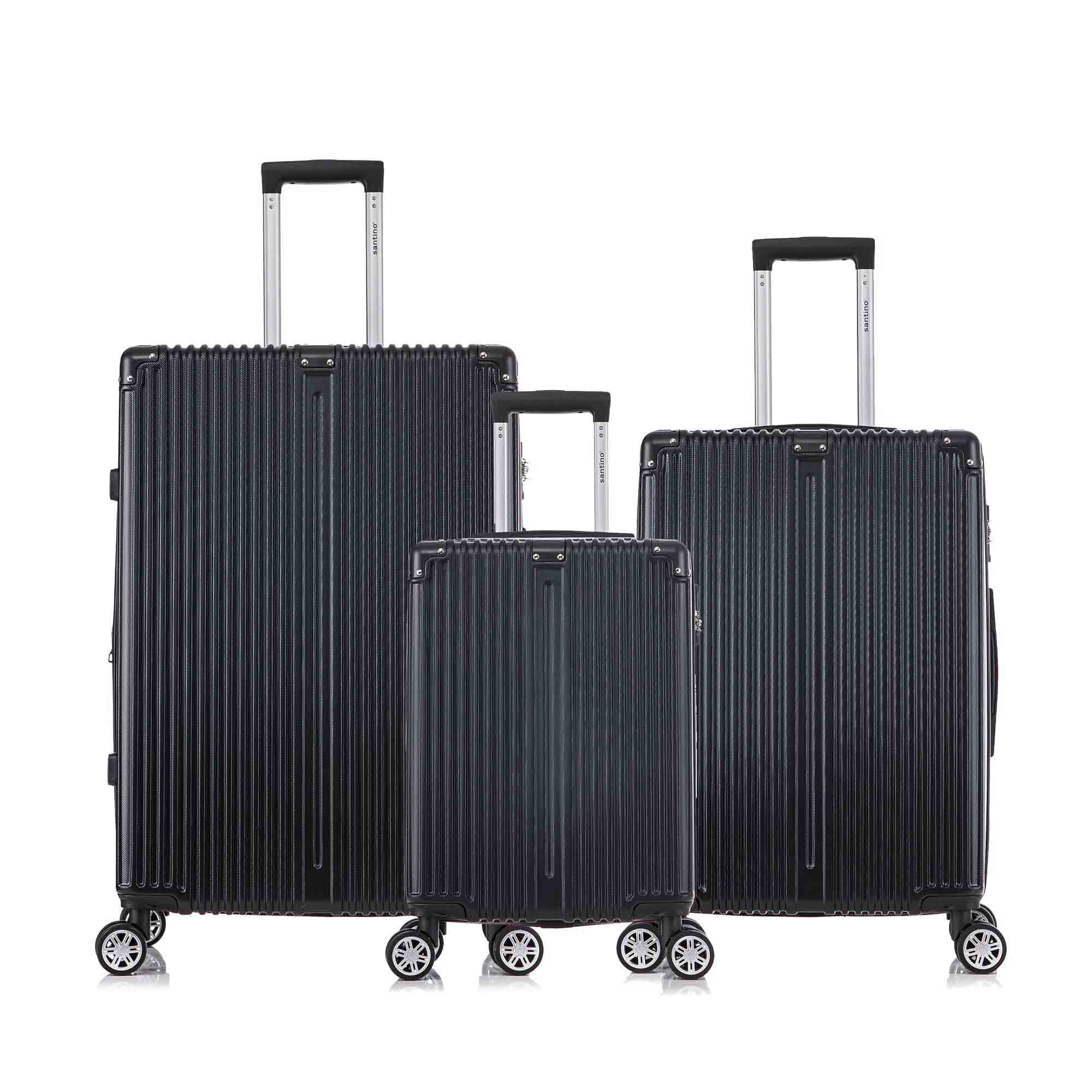 Santino MZV204J 3-Piece Dublin Rigid Luggage Set 360°