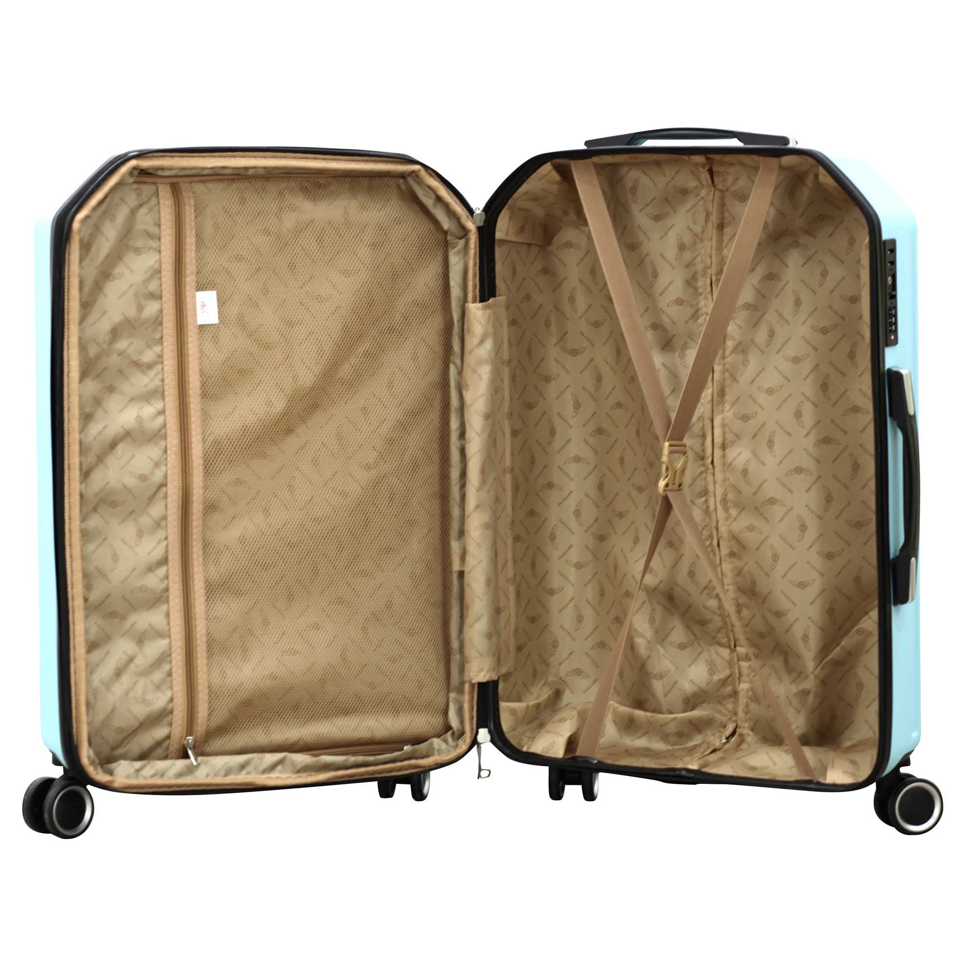 Prague Rigid Suitcase 360° Santino M - ASDV401M Blue