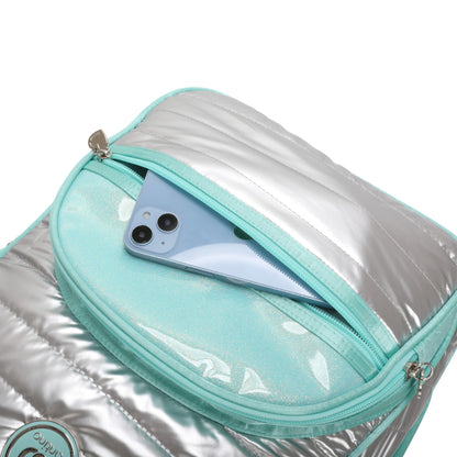 Sweet Girl Silver Wish Backpack by Santino Polyester SAM233U Turquoise blue