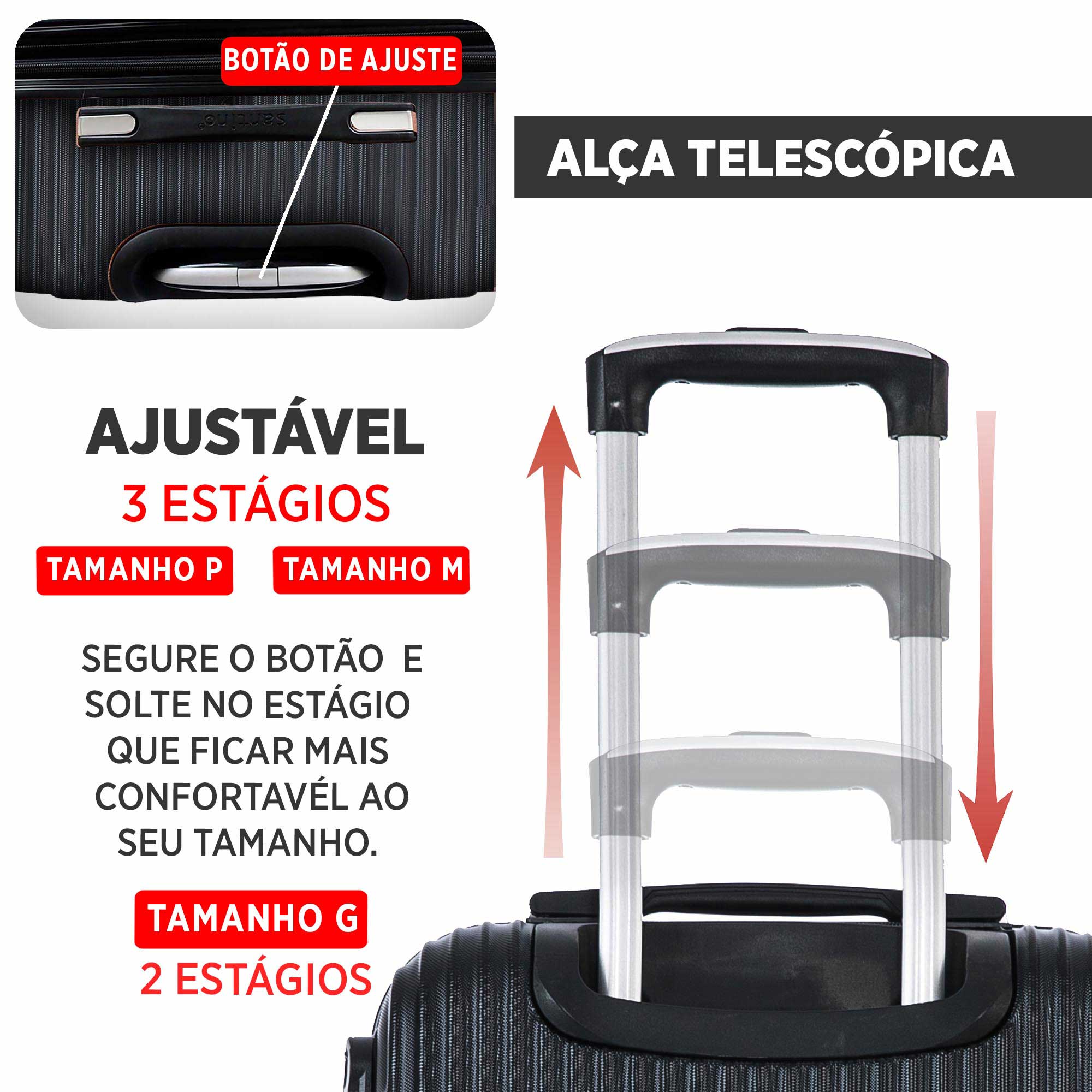 Santino Geometric Rigid 360° Suitcase - ASAV7003M