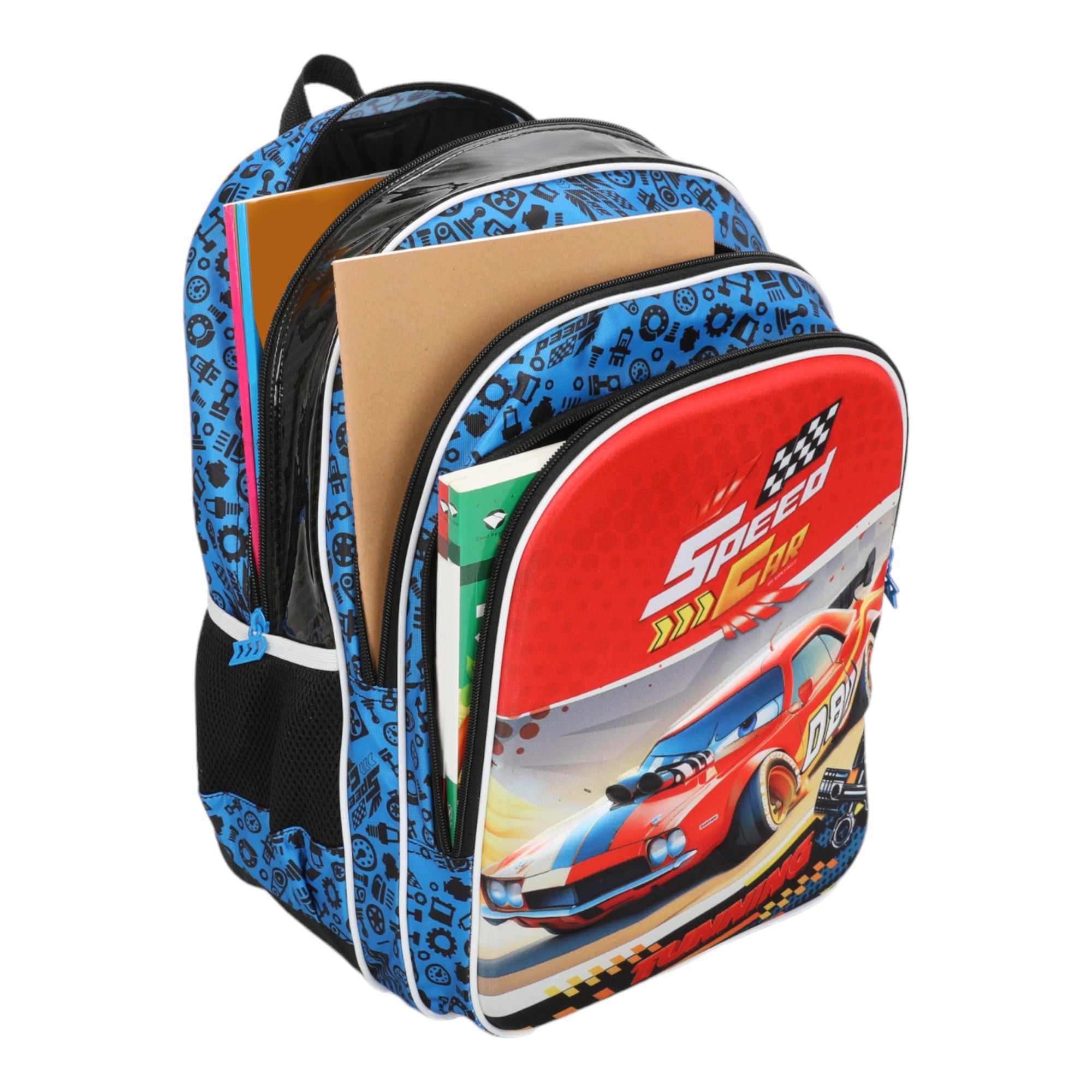 Speed ​​Car Champion by Santino Kids Backpack - SCM10U - Navy Blue