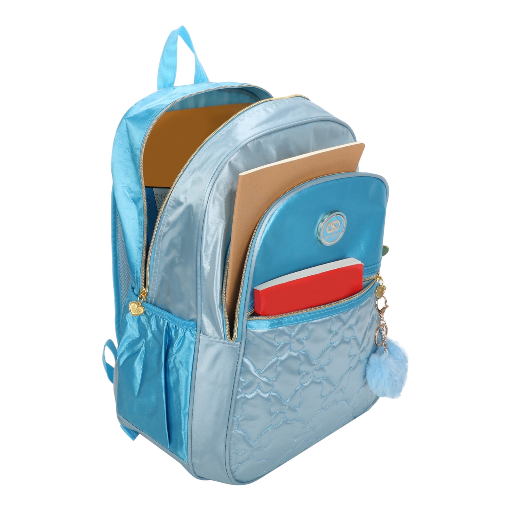 Sweet Girl Butterfly Backpack by Santino Polyester SAM230U Light Blue
