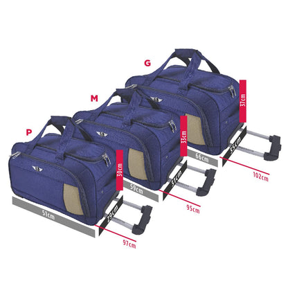 Santino London Polyester 3-piece Travel Bag Set - SLS1J 