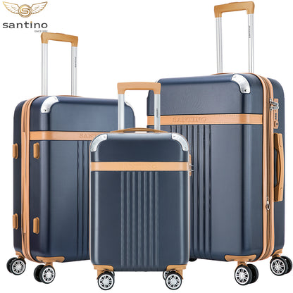 Santino Athena 3-Piece Rigid 360º Luggage Set - BGV182J