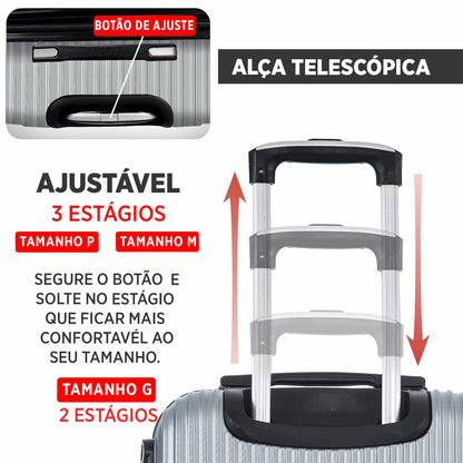 Santino Geometric Rigid 360° Suitcase - ASAV7003M