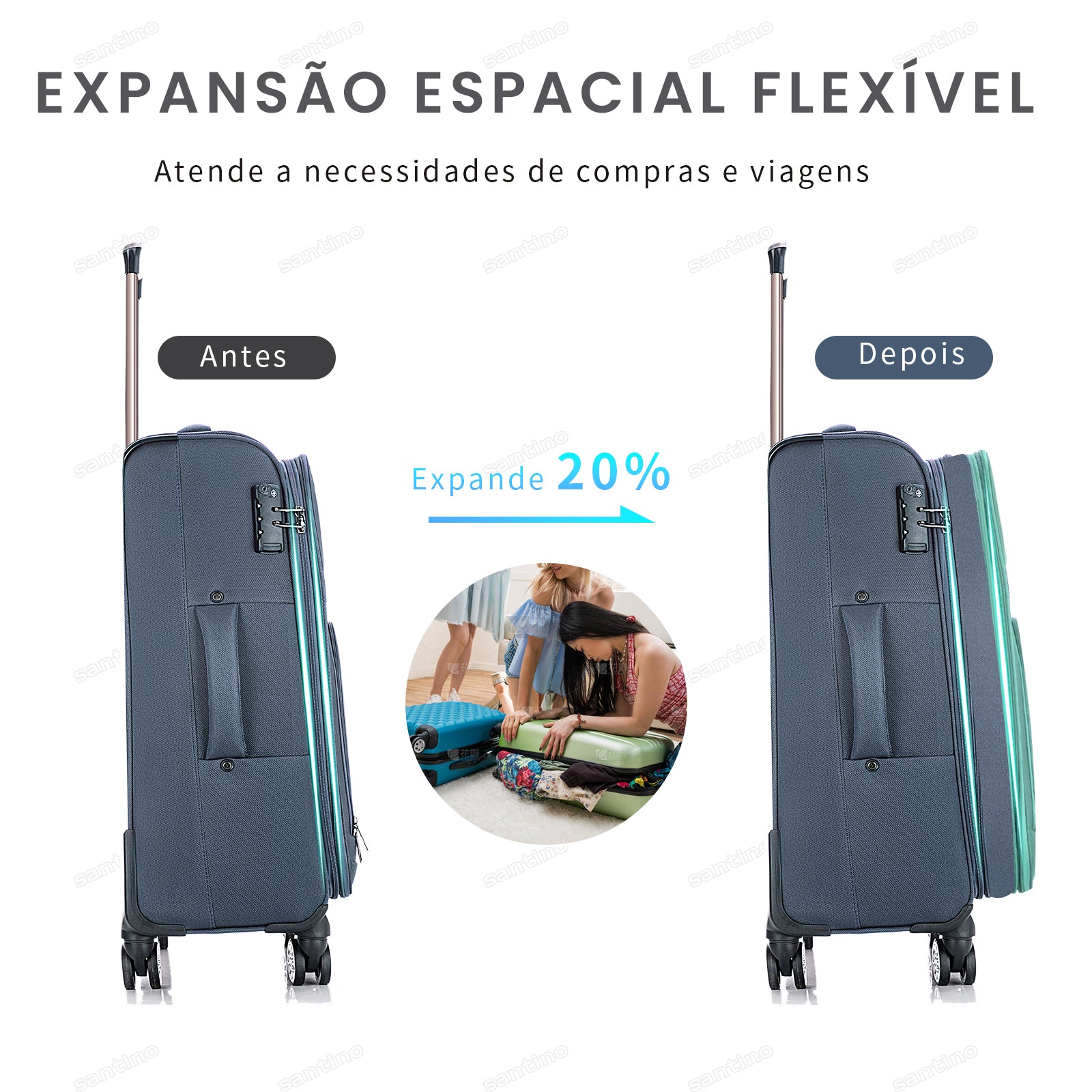 Hanoi Super Light Santino G Travel Suitcase - ALKV401G