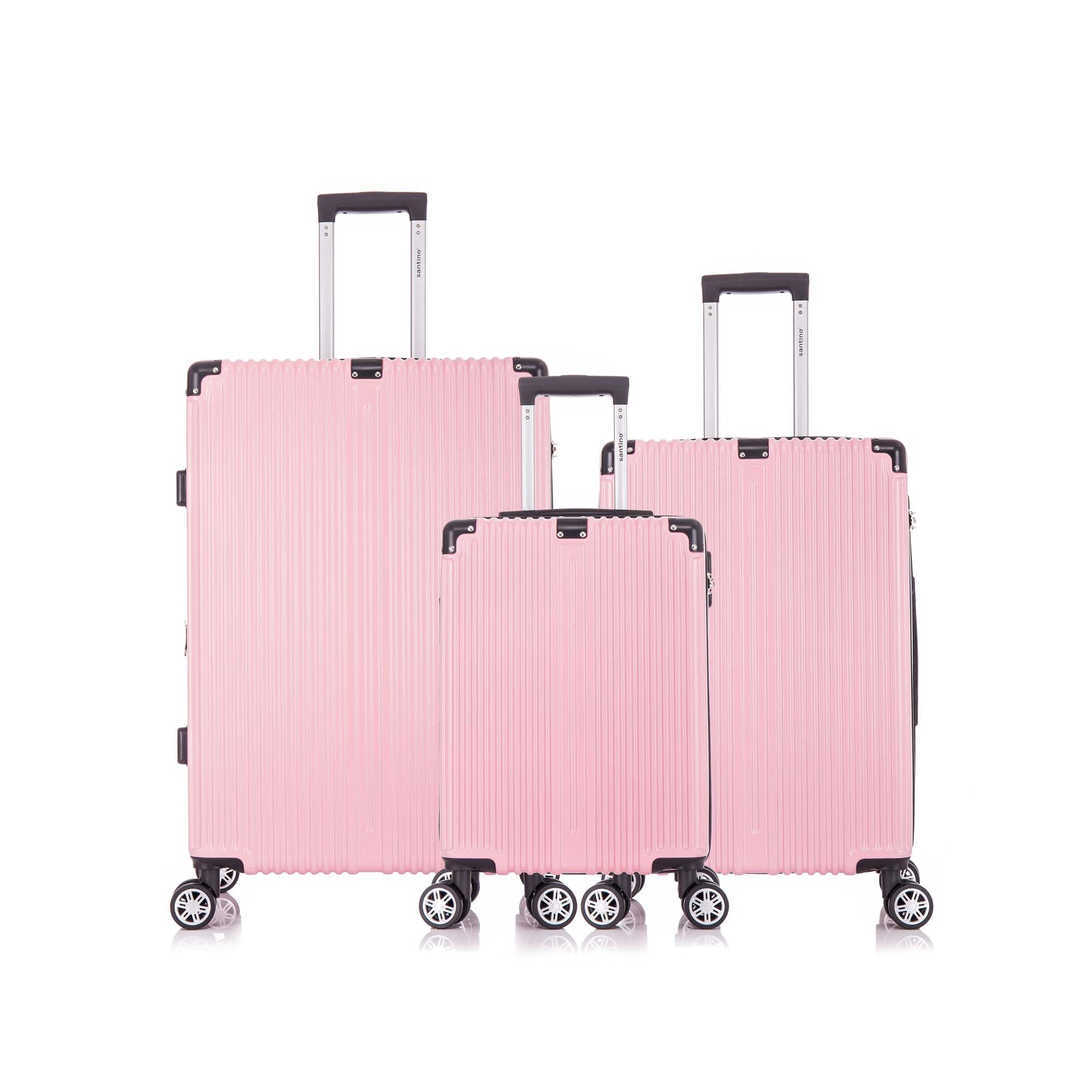Santino MZV204J 3-Piece Dublin Rigid Luggage Set 360°