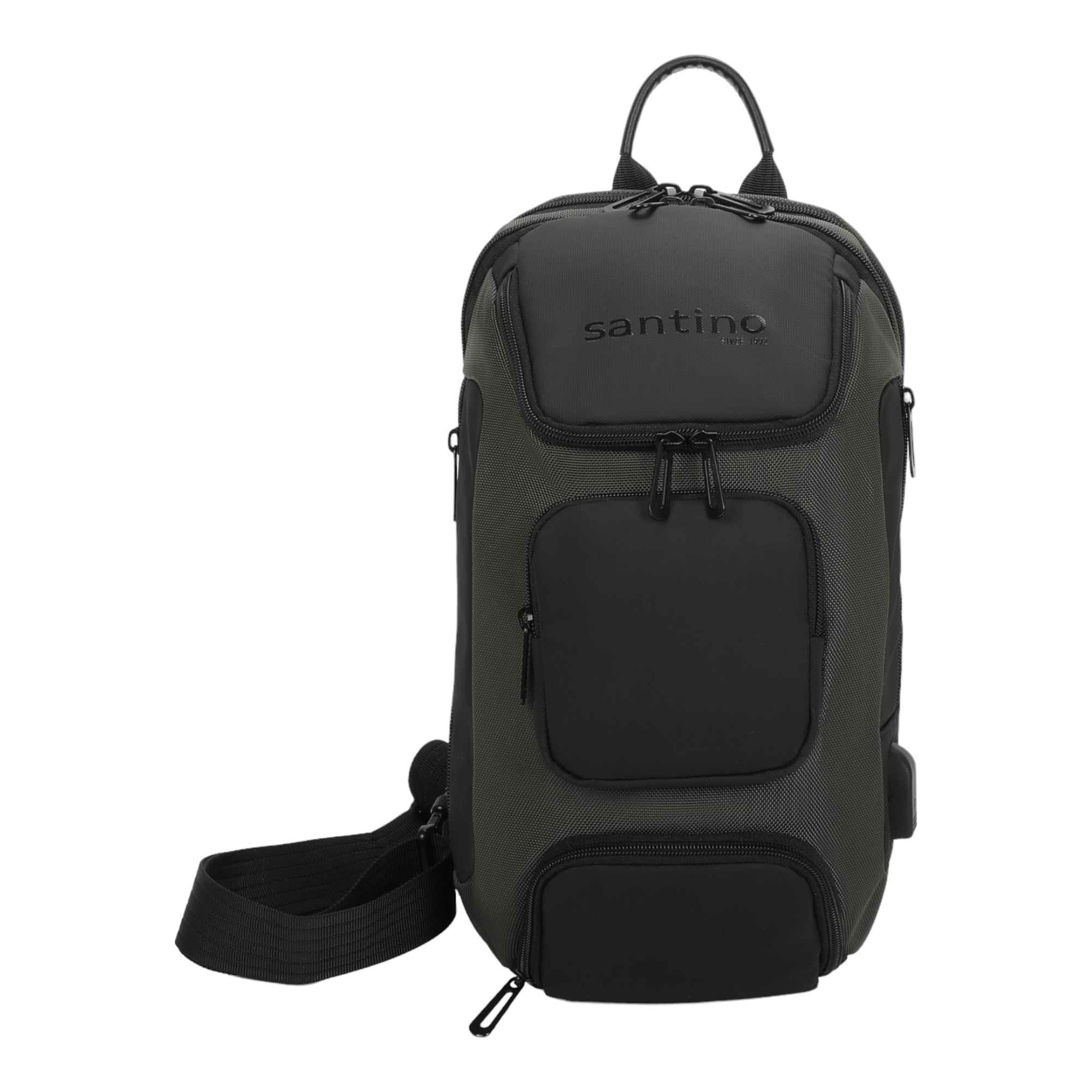 Quinn by Santino Oxford Crossbody Backpack Green M SAN275U
