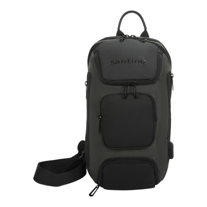 Quinn by Santino Oxford Crossbody Backpack Green M SAN275U