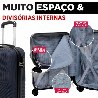 Vancouver Rigid Carry-On Suitcase with 4 Wheels 360º Santino AMZV205S