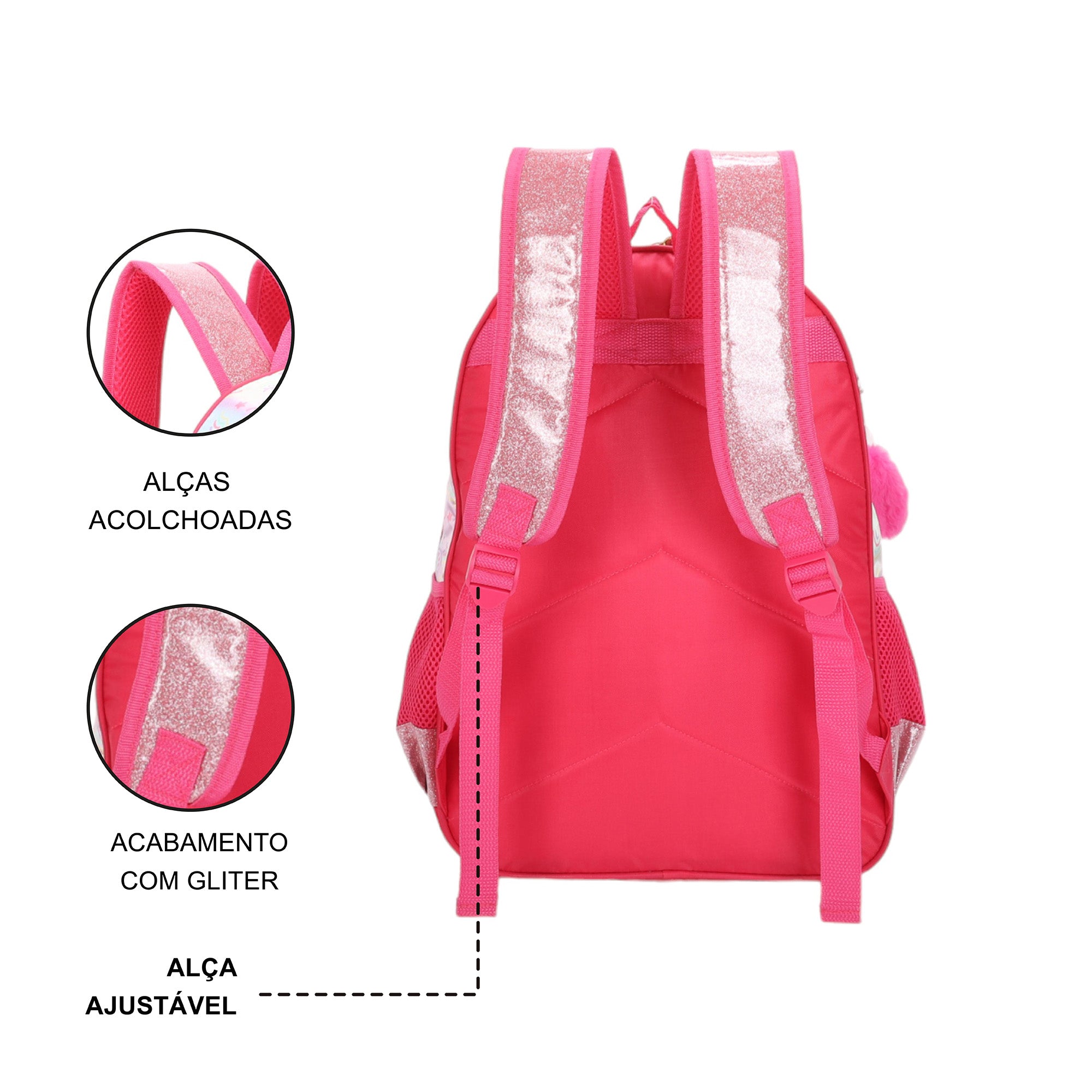 Sweet Girl Unicorn Backpack by Santino - SGM22U - Pink
