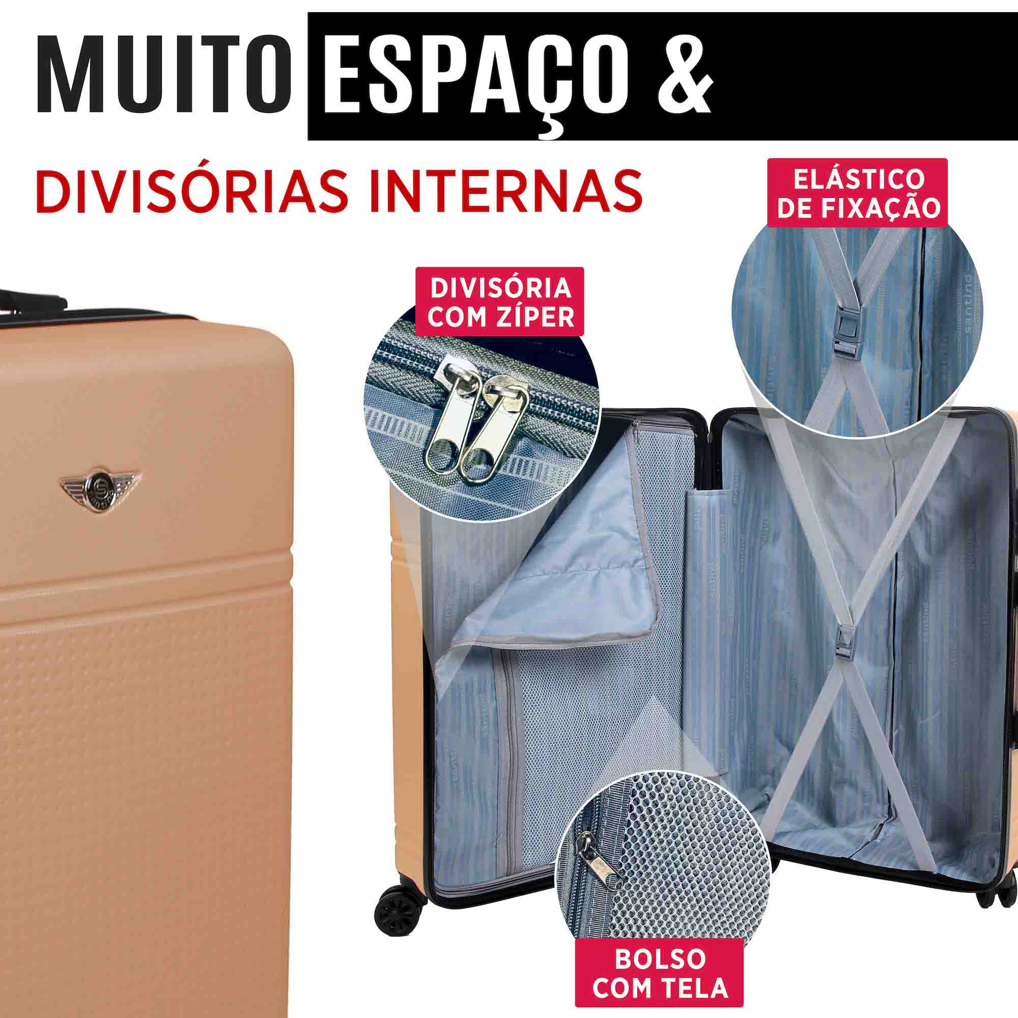 Santino M 360° Hard Case Netherlands Travel Suitcase - MZV202M