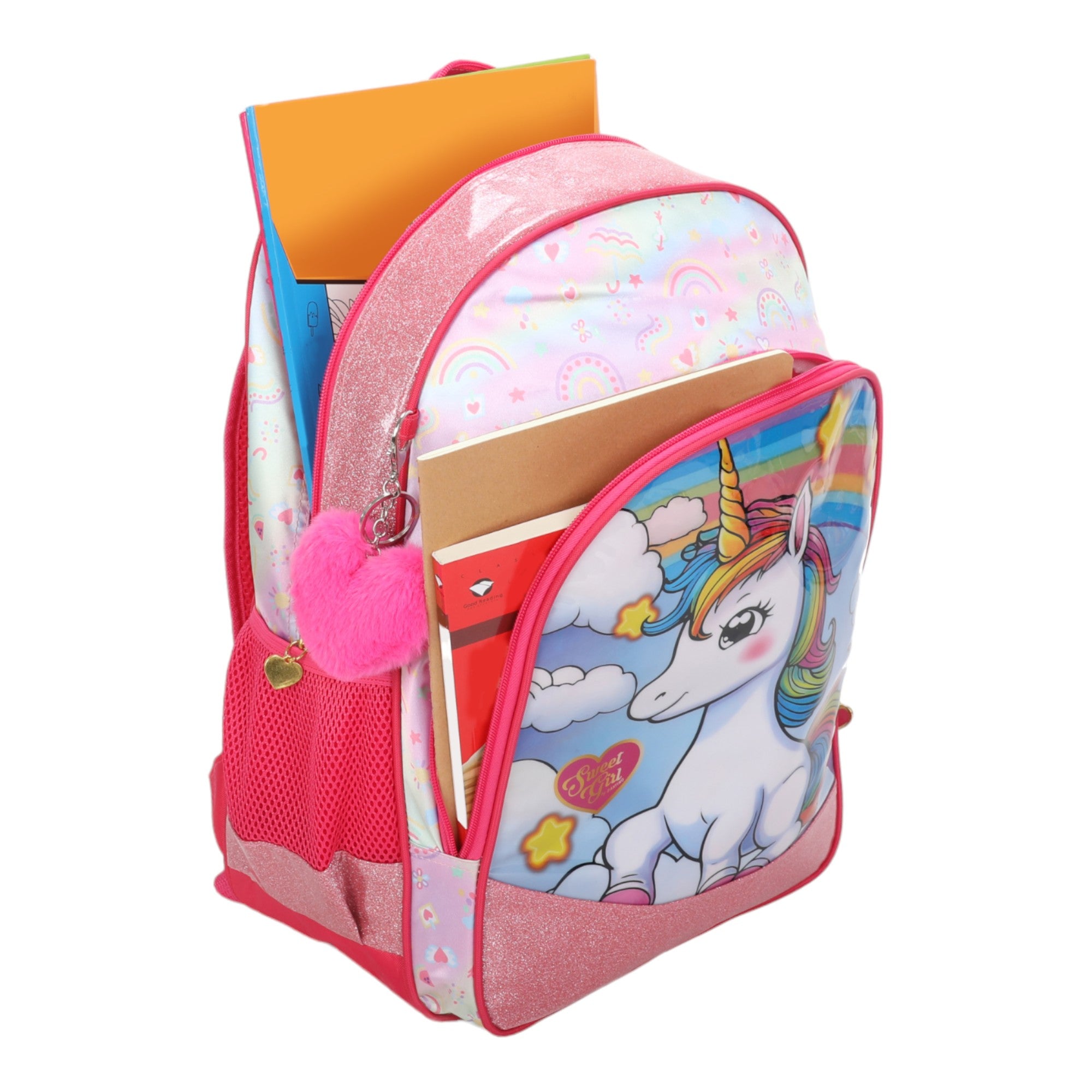 Sweet Girl Unicorn Backpack by Santino - SGM22U - Pink