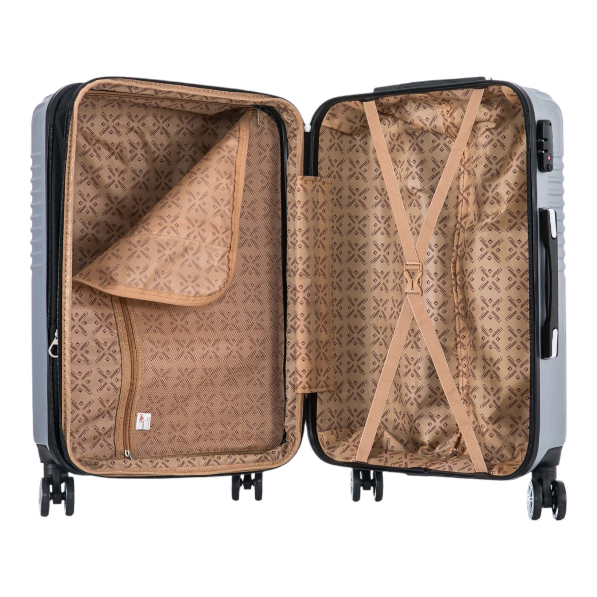 Santino Geometric Rigid 360° Travel Suitcase - ASAV7003G