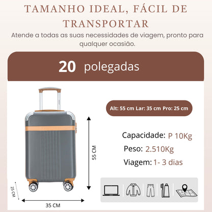Santino 360º Athena Rigid Carry-On Suitcase - ABGV182P