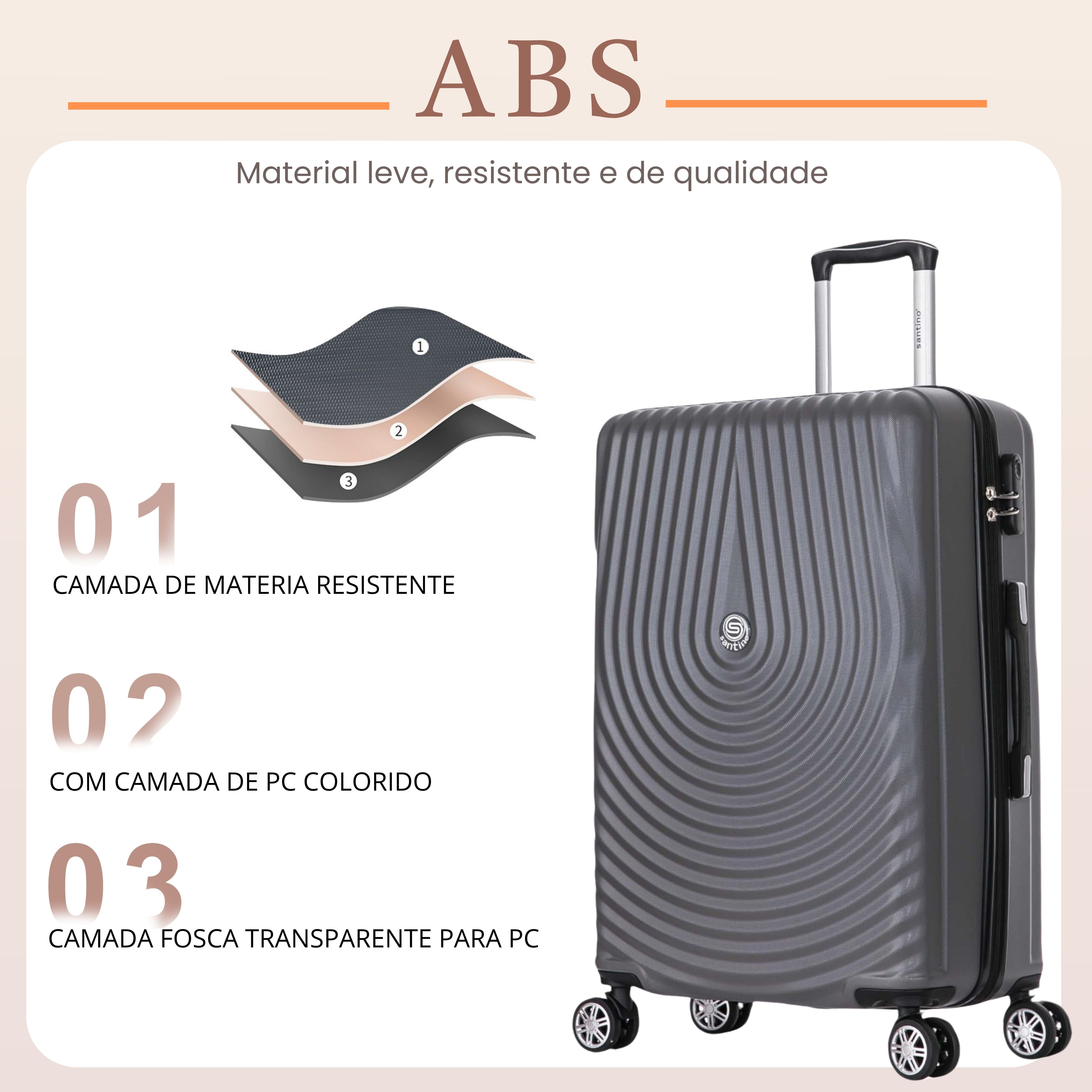 Santino M 360° Berlin Hardside Suitcase - AHSV206M