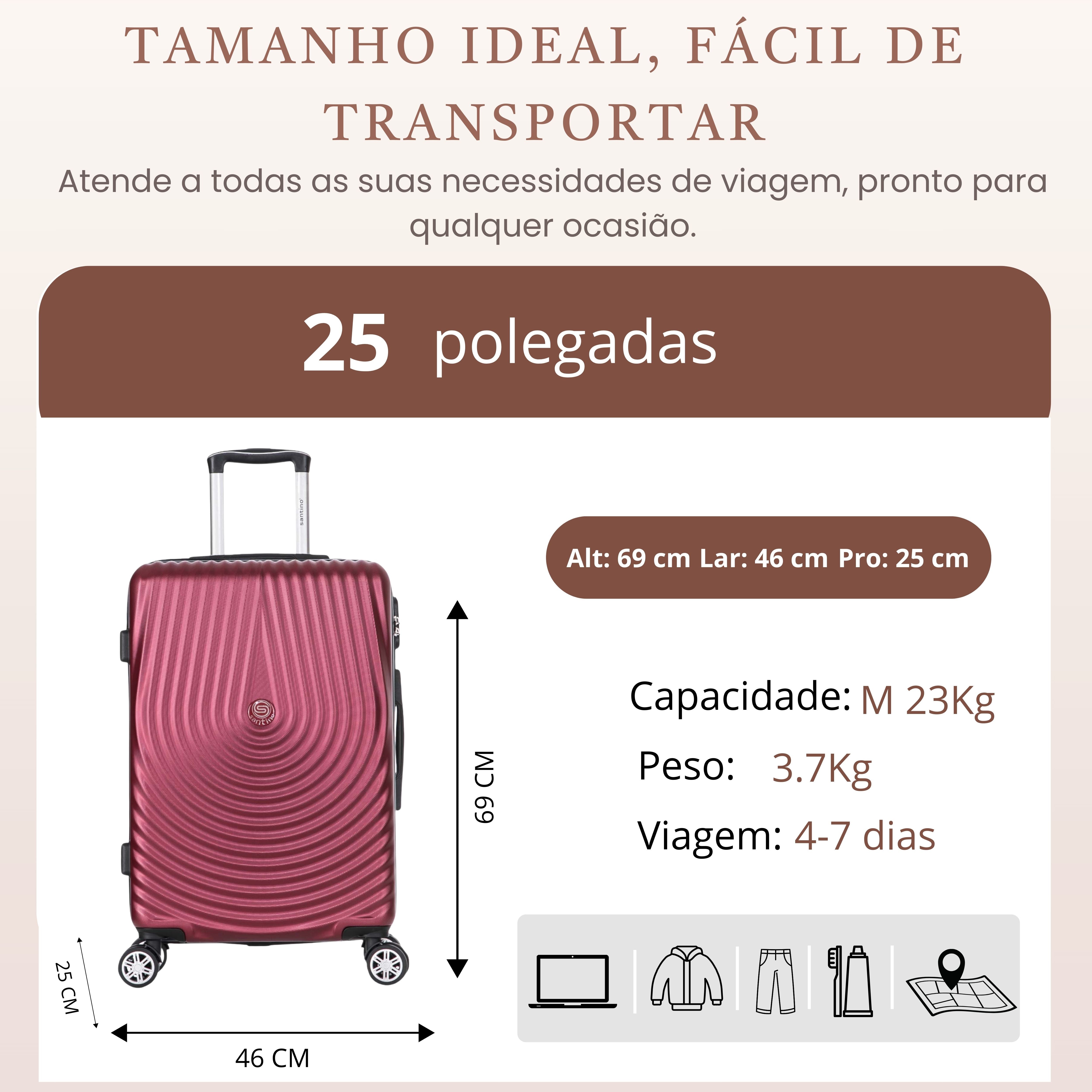 Santino M 360° Berlin Hardside Suitcase - AHSV206M